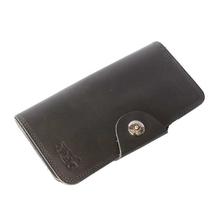 Black Long Leather Wallet For Men - (SPLW-9024)