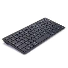 Metal Body Wireless Bluetooth Portable Mini Keyboard Bk 3001- Black