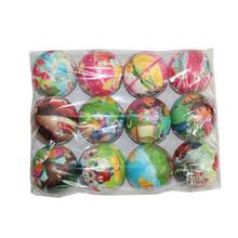 Multicolored Soft Printed Sponge Balls For Kids (12 sets)