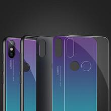 Gradient Aurora redmi note 6 Pro Tempered Glass Case For