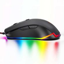 FashionieStore mouse V6 Wired RGB LED Backlit 4000DPI Optical Usb Ergonomic Gaming Mouse PC Laptop