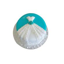 Wedding Dress Theme Cake (4lbs) - Sara Bakery