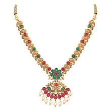 Shining Diva Fashion Latest Combo Design Pearl Necklace