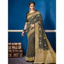 Stylee Lifestyle Blue Banarsi Silk Jacqaurd Saree (1385)