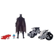DC Black/Grey Justice League Action Batman And Transforming Batcycle For Kids - DXX16/FBR10