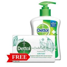 Dettol Handwash Pump Regular 200ml( Free Soap)