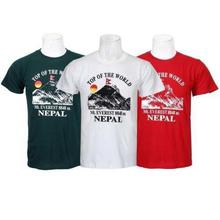 Pack Of 3 Half Sleeve Printed 100% Cotton T-Shirt For Men-Green/White/Red