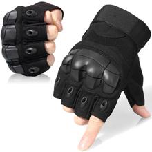 Military Tactical Gloves Hard Knuckle Half Finger Gloves For Outdoor Cycling