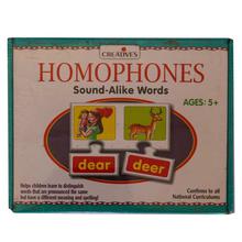 Creative Educational Aids Homophones Sound Alike Words Puzzle Game- Multicolored