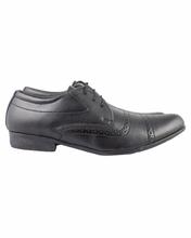 Shikhar Men's Black Derby Shoes