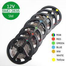 RGB LED strip light 5m 60LEDs/m SMD 2835 LED strip DC 12V IP65