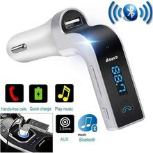 Car G7 Wireless Bluetooth FM Transmitter Modulator MP3 Player With TF SD USB AUX