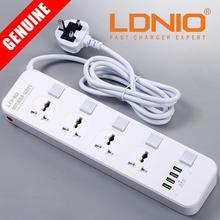 6 Months Warranty LDNIO SC4408 Power Strip 4 Universal Socket With 4 USB Output 3.4A 2500W