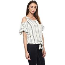 Taurus Women's Rayon Ivory Beachside Top