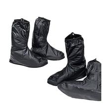 Rain Shoe Shaver Covers Bike Waterproof Zipper Overshoes Boots Gear Anti-Slip -For Women