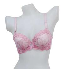 Wired And Silicone Padded Net Design Bra For Women