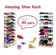 10 Tiered Shoe Rack Organizer (30 Pairs)