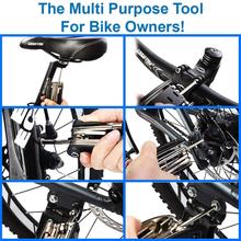 16 In 1 Multi Function Bike Bicycle Cycling Mechanic Repair Tool Kit - Black