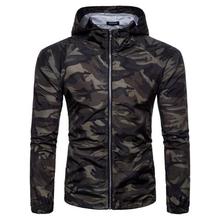 Men Camouflage Jackets Autumn Casual Hoodie Thin Military