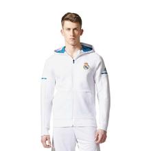 Adidas White Real Madrid Anthem Squad Soccer Hoodie - BR2466