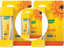 Joy Papaya Sun Lip Balm (Spf-15) 10gm Pack of 3