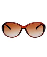Polarized Oval Brown Lenses Designer Legs Brown Frame Sunglasses For Women