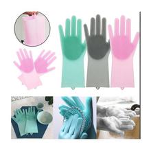 Magic Silicone Scrubber Gloves