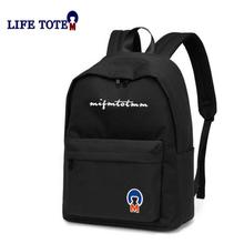 LIFETOTEM school bag unisex high school student backpack college student casusal backpack