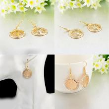 Tree Of Life Gold Color Earrings With Austrian Crystal