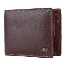 WILDBUFF Wine Red RFID Protected Men's Leather Wallet