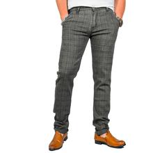 Virjeans Stretchable Cotton Check Chinos Pant for Men (VJC 713) Blue