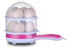 Double Layer 14 Egg Boiler With Handle Egg Cooker  (14, Multicolor)