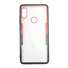 Transparent Mobile Cover for Xiaomi Redmi Note 5 Pro - Red/Black