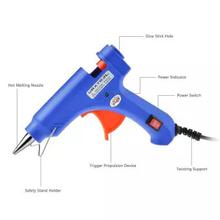 Mini Hot Glue Gun With 40 Pieces Melt Glue Sticks-Blue