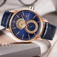 NaviForce Date Function Luxury Blue/RoseGold Chronograph Watch (NF3005)