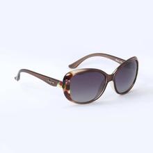 SP8424 Polarized Grey Gradient Havana Square Sunglasses For Women