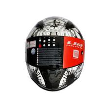 LS2  Black Rapid Floral Full Face Motorcycle Helmet