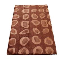 Light Brown Printed Hand Made Floor Carpet - 218