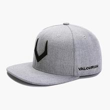 BINGYUANHAOXUAN High Quality Gray Wool Snapback 3D Pierced