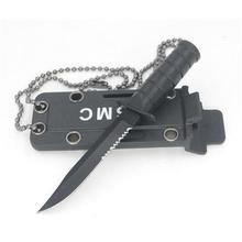 Portable Mini Necklace Blade Fruit Knife Camp Outdoor Hunt Survive Hike Edc Pocket Self Defense box letter package open opener