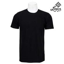 Solid Round Neck T-Shirt For Men- Black
