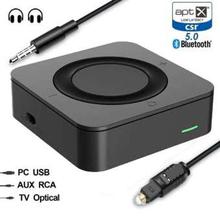 Bluetooth V5.0+EDR Wireless Bluetooth Transmitter Receiver Adapter Stereo Audio Music Adapter With 3.5MM Audio Cable