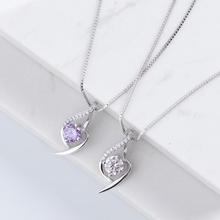 Sterling silver necklace_Wan Ying jewelry heart pendant s925