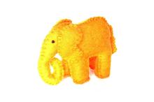 Felt Playing Elephant Toy - Yellow