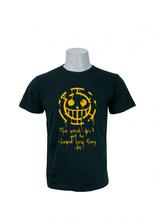 Wosa -Round Neck Wear Green Trafalgar Law Pirate Logo Tees Printed T-shirt For Men