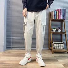 Men's overalls _ spring and summer casual pants Korean trend