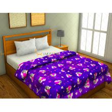 Purple printed Super Soft Double bed fleece blanket