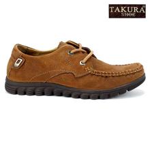 Takura Lace-up Loafer Shoes For Men (310) - Brown