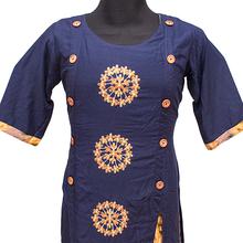 Womens Navy Blue kurthi (D-765)