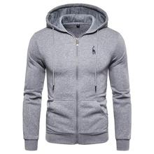 2019 New Autumn Winter Hoodied Mens Sweatshirts Solid